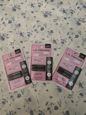 L.A. COLORS Dramatlash Lash Adhesive - Black (3 Pack) BNIB